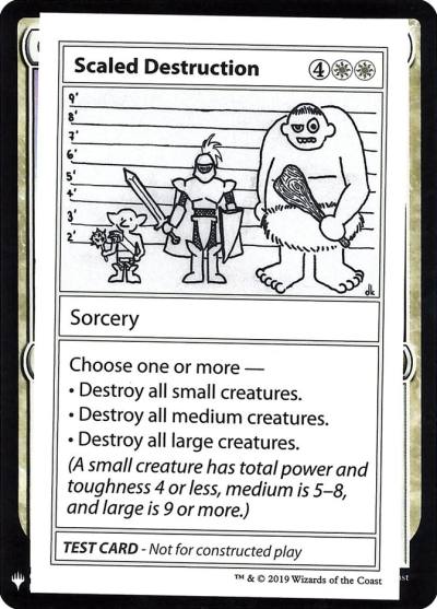 Scaled Destruction CMB1-12 Mystery Booster Playtest Cards 2019 Magic card
