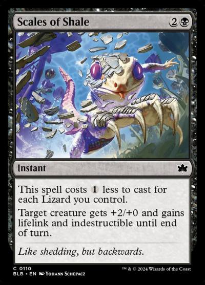 Scales of Shale BLB-110 Bloomburrow Magic card