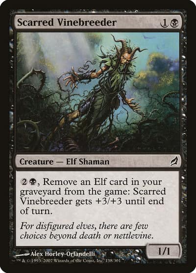 Scarred Vinebreeder 138 Lorwyn Magic card