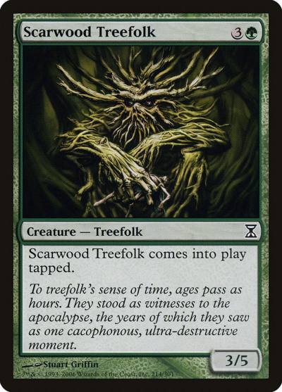 Scarwood Treefolk TSP-214 Time Spiral Magic card