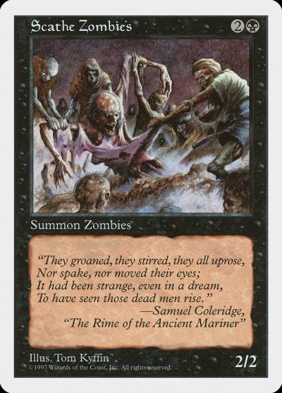 Scathe Zombies 5ED-192 Fifth Edition Magic card