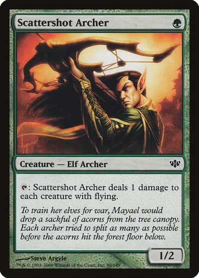 Scattershot Archer 90 Conflux Magic card
