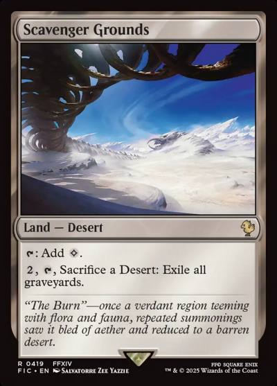 Scavenger Grounds FIC-419 Final Fantasy Commander Magic card