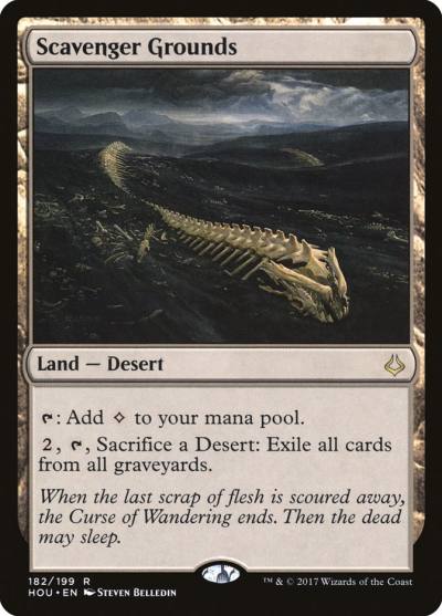 Scavenger Grounds HOU-182 Hour of Devastation Magic card