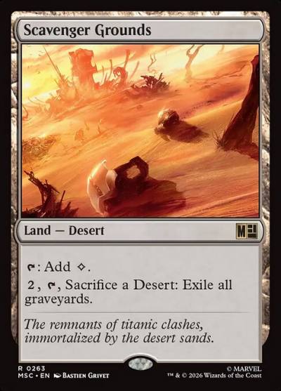 Scavenger Grounds MSC-263 Marvel Super Heroes Commander Magic card
