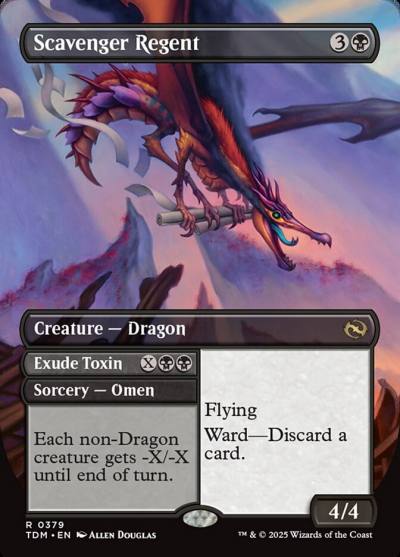 Scavenger Regent // Exude Toxin // Scavenger Regent TDM-379 Tarkir: Dragonstorm Magic card