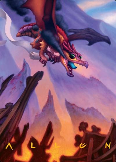 Scavenger Regent // Scavenger Regent ATDM-45 Tarkir: Dragonstorm Art Series Magic card