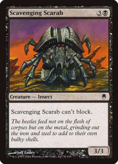 Scavenging Scarab 51 Darksteel Magic card