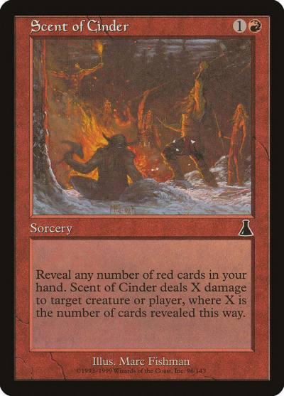 Scent of Cinder UDS-96 Urza's Destiny Magic card