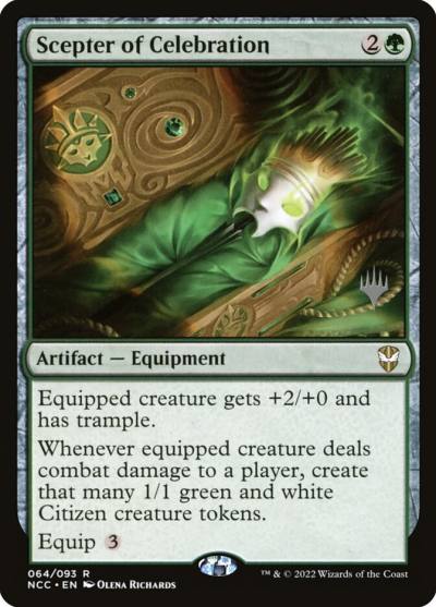 Scepter of Celebration PNCC-64P New Capenna Commander Promos Magic card