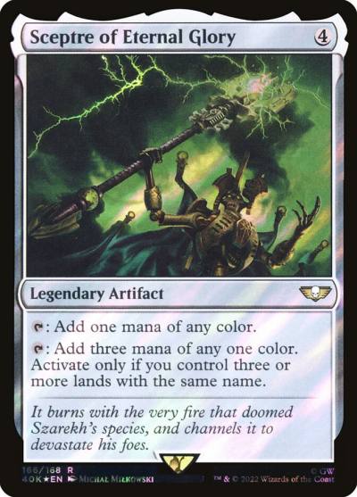 Sceptre of Eternal Glory 40K-166STAR Warhammer 40,000 Commander Magic card