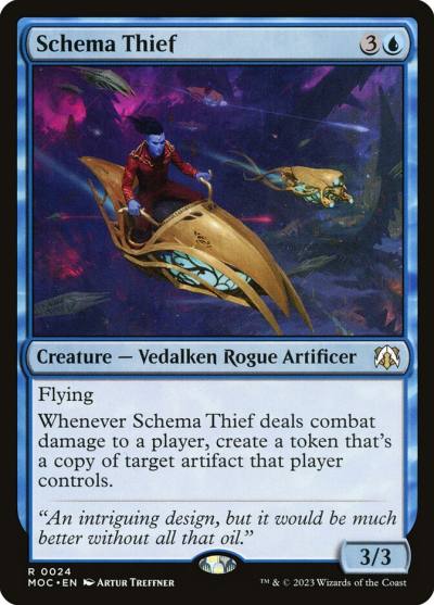Schema Thief MOC-24 March of the Machine Commander Magic card