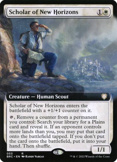Scholar of New Horizons BRC-53 The Brothers' War Commander Magic card