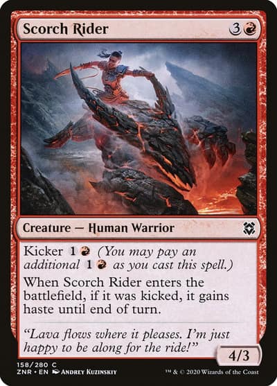 Scorch Rider 158 Zendikar Rising Magic card