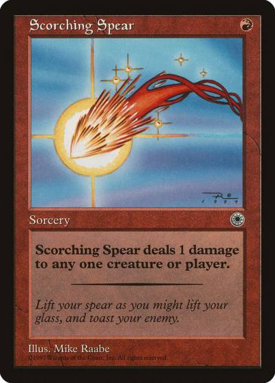 Scorching Spear POR-148 Portal Magic card