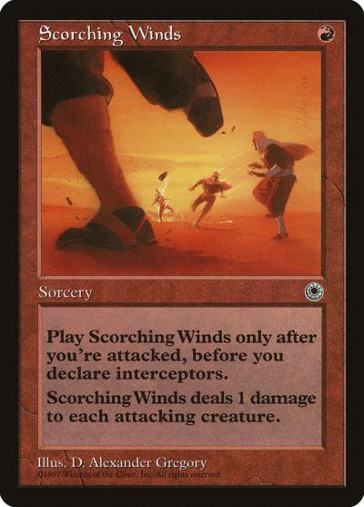 Scorching Winds POR-149 Portal Magic card