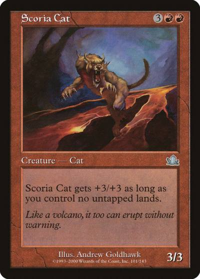 Scoria Cat PCY-101 Prophecy Magic card
