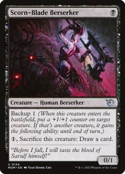 Scorn-Blade Berserker 124 March of the Machine Magic card