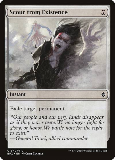 Scour from Existence BFZ-13 Battle for Zendikar Magic card