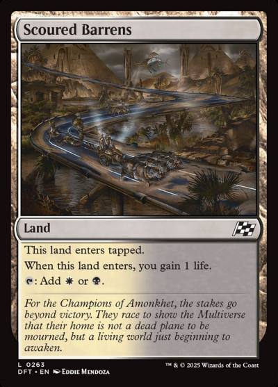 Scoured Barrens DFT-263 Aetherdrift Magic card