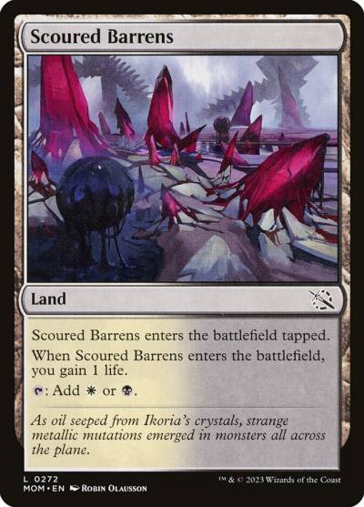 Scoured Barrens MOM-272 March of the Machine Magic card
