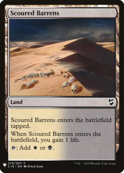 Scoured Barrens PLST-C18-276 The List Magic card