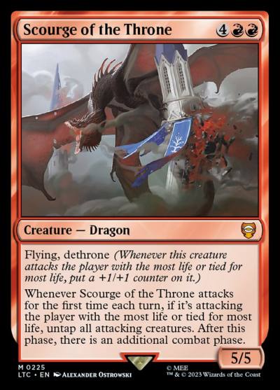 Scourge of the Throne LTC-225 Tales of Middle-earth Commander Magic card