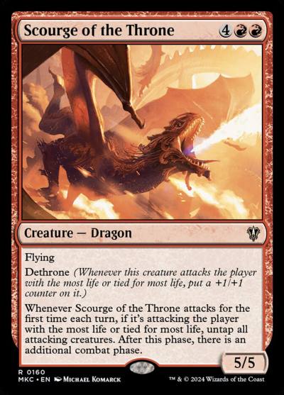 Scourge of the Throne MKC-160 Murders at Karlov Manor Commander Magic card