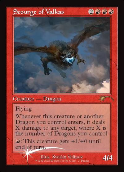 Scourge of Valkas PF25-14 MagicFest 2025 Magic card