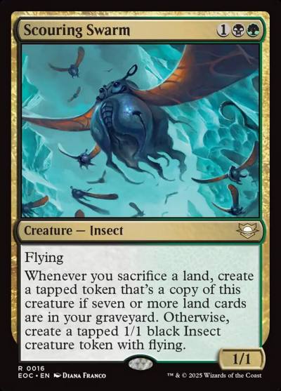 Scouring Swarm EOC-16 Edge of Eternities Commander Magic card