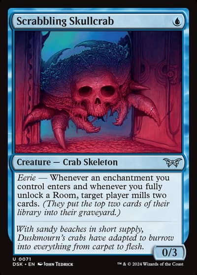 Scrabbling Skullcrab 71 Duskmourn: House of Horror Magic card