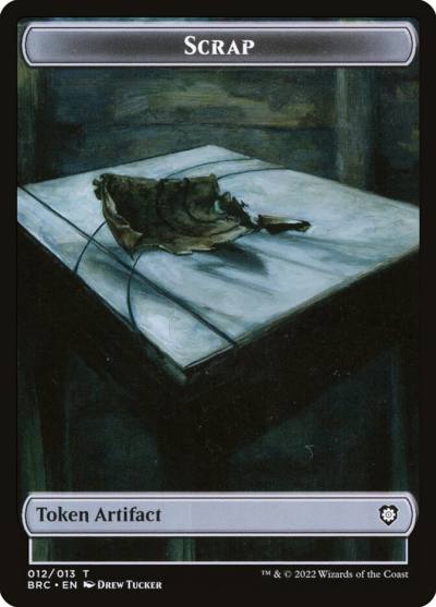 Scrap TBRC-12 The Brothers' War Commander Tokens Magic card
