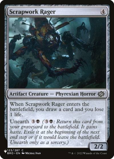 Scrapwork Rager PLST-BRO-123 The List Magic card