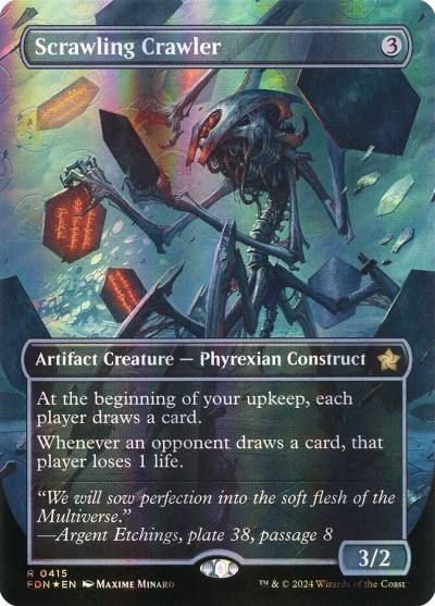 Scrawling Crawler FDN-415 Foundations Magic card