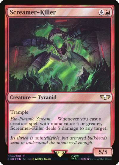 Screamer-Killer 40K-84STAR Warhammer 40,000 Commander Magic card