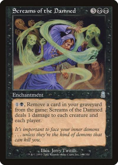 Screams of the Damned ODY-160 Odyssey Magic card
