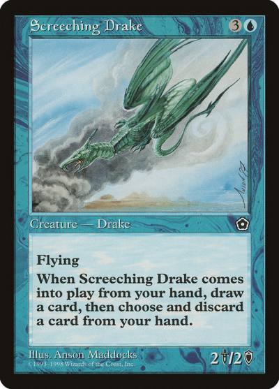 Screeching Drake P02-44 Portal Second Age Magic card