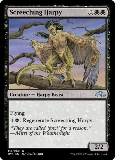 Screeching Harpy TPR-116 Tempest Remastered Magic card