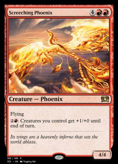 Screeching Phoenix PZ2-70863 Treasure Chest Magic card