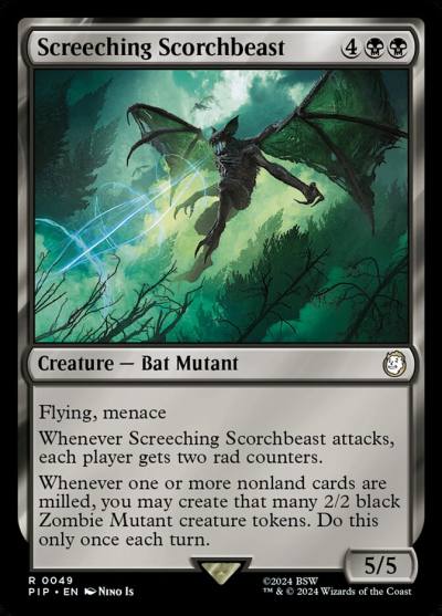 Screeching Scorchbeast PIP-49 Fallout Magic card