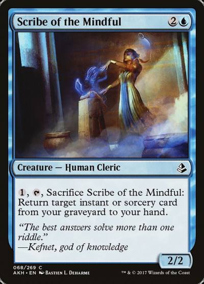 Scribe of the Mindful 68 Amonkhet Magic card