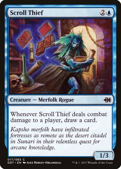 Scroll Thief DDT-17 Duel Decks: Merfolk vs. Goblins Magic card