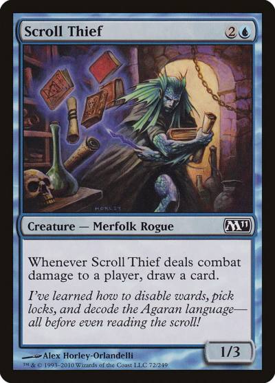 Scroll Thief M11-72 Magic 2011 Magic card