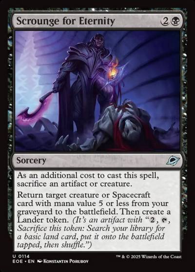 Scrounge for Eternity EOE-114 Edge of Eternities Magic card