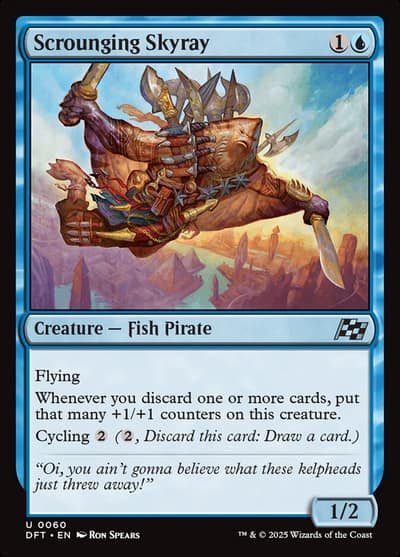 Scrounging Skyray 60 Aetherdrift Magic card