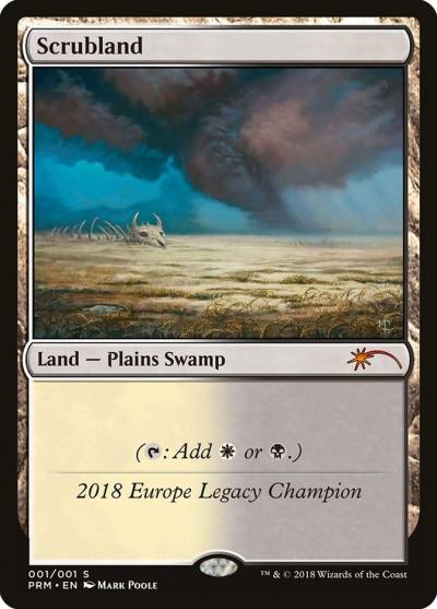 Scrubland OLGC-2018 Legacy Championship Magic card