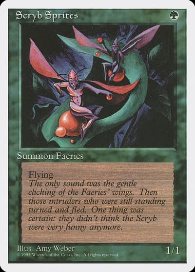 Scryb Sprites 4ED-270 Fourth Edition Magic card