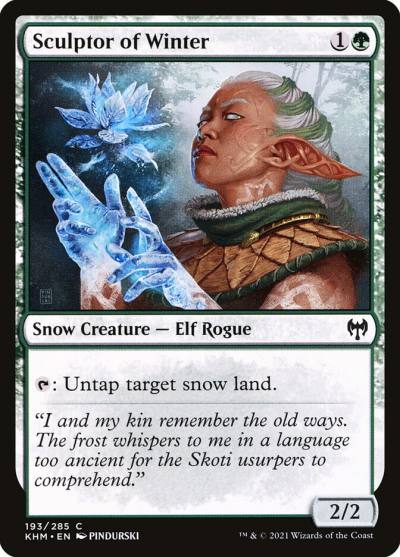 Sculptor of Winter KHM-193 Kaldheim Magic card