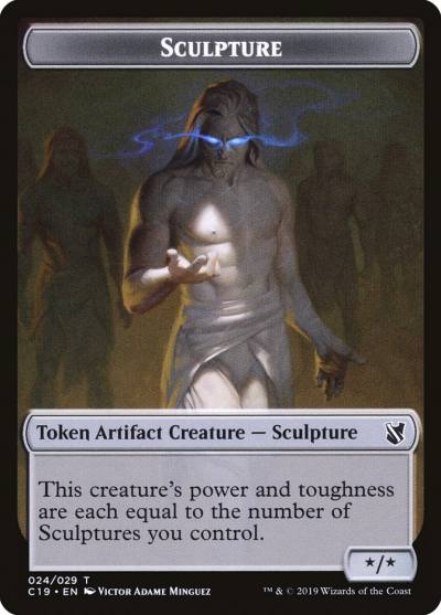 Sculpture TC19-24 Commander 2019 Tokens Magic card