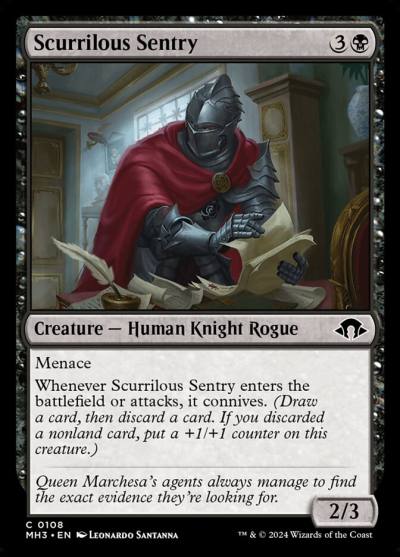 Scurrilous Sentry 108 Modern Horizons 3 Magic card